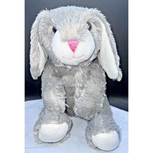 Bunny Rabbit Stuffed Plush Animal 12" Gray Floppy Ears Soft Easter Dan Dee 2012
